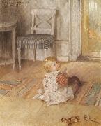 Carl Larsson Pontus on the Floor oil painting picture wholesale